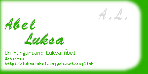 abel luksa business card